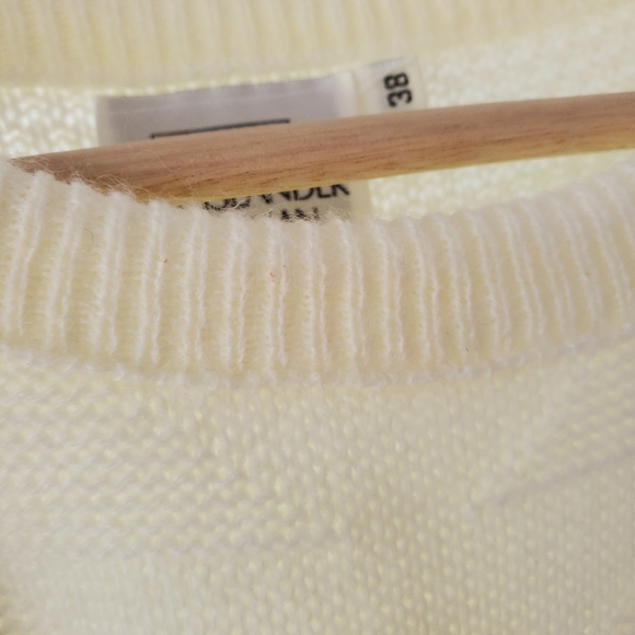 Vintage Folio By Fire Islander Sweater Vest Women's Size XL Cream - Picture 6 of 10